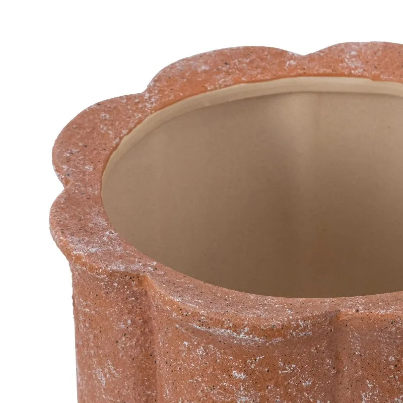 Terracotta Ceramic Flower Planter Pot With Drainage Hole Plug
