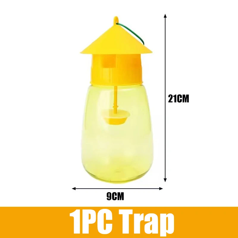 5-1PCS Wasp Traps Waterproof Hanging Hornets Trap for Indoor Outdoor Reusable Garden Fruit Flower Fly Catcher Pest Control Tool