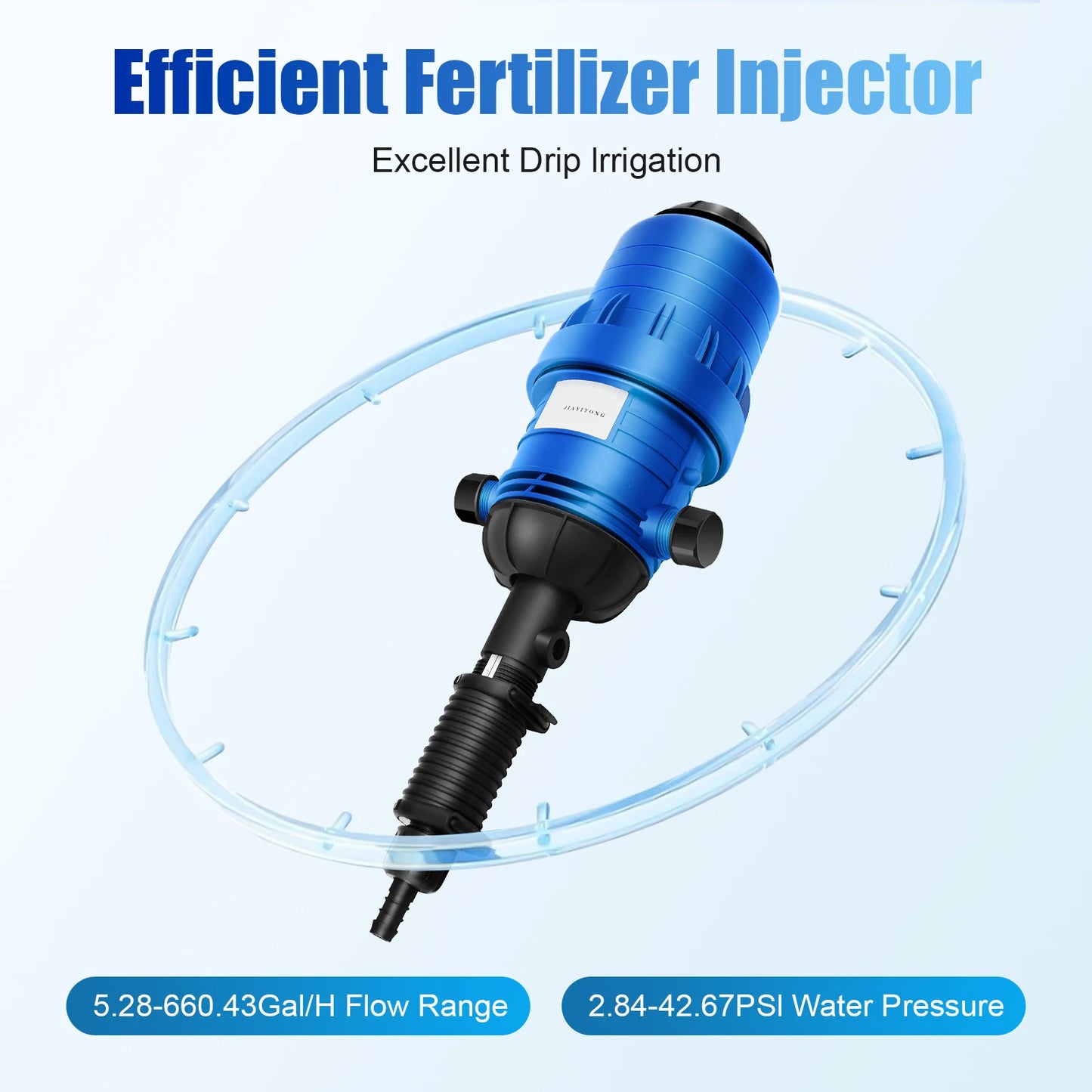 Water Powered Fertilizer Injector for Drip Irrigation System, Automatic Proportional Dispenser for Garden Farming, Agriculture