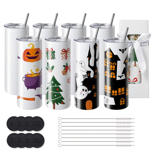 SucceBuy Sublimation Tumblers Stainless Steel Set For Heat Transfer