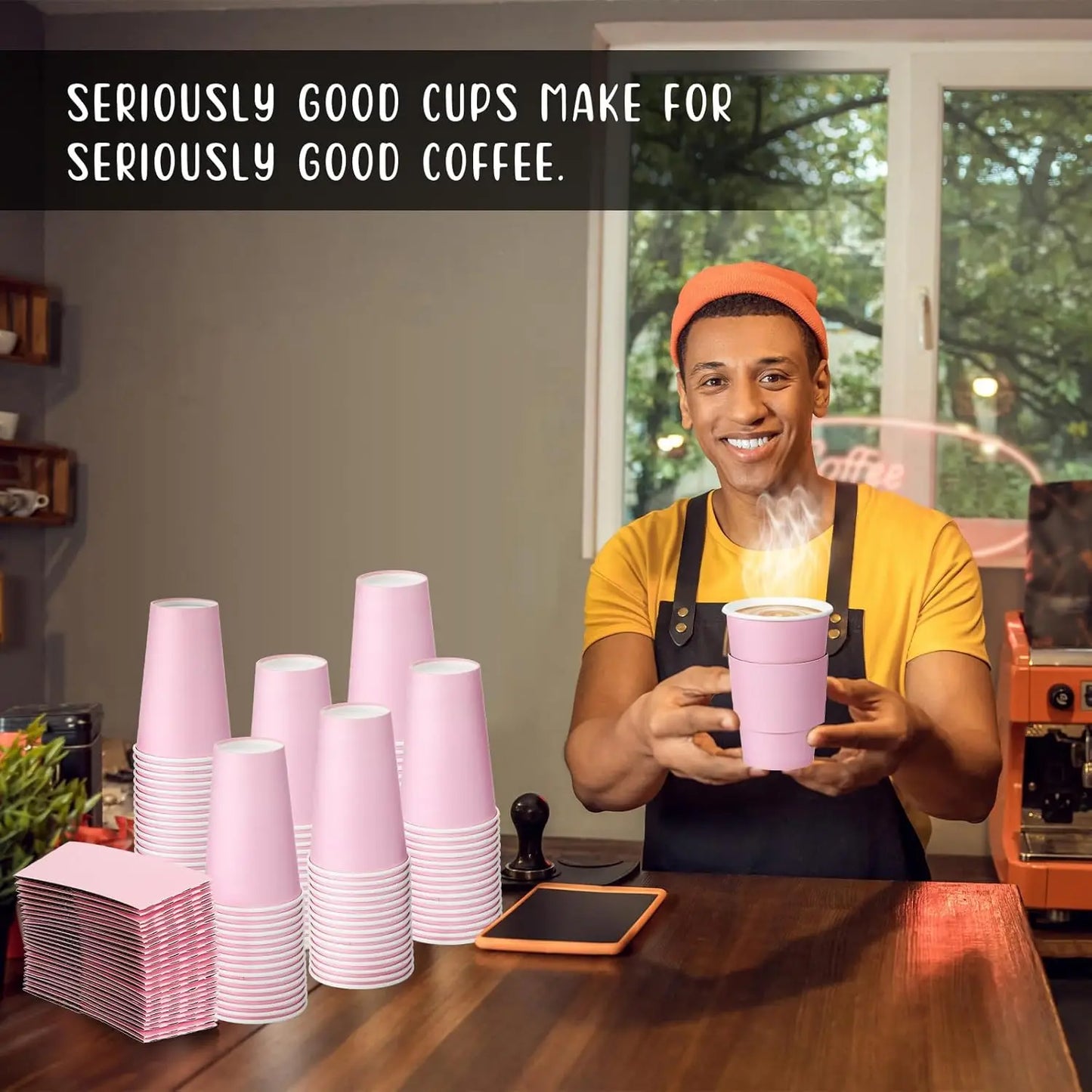 Insulated Disposable Coffee Cups With Lids And Sleeves 100 Set