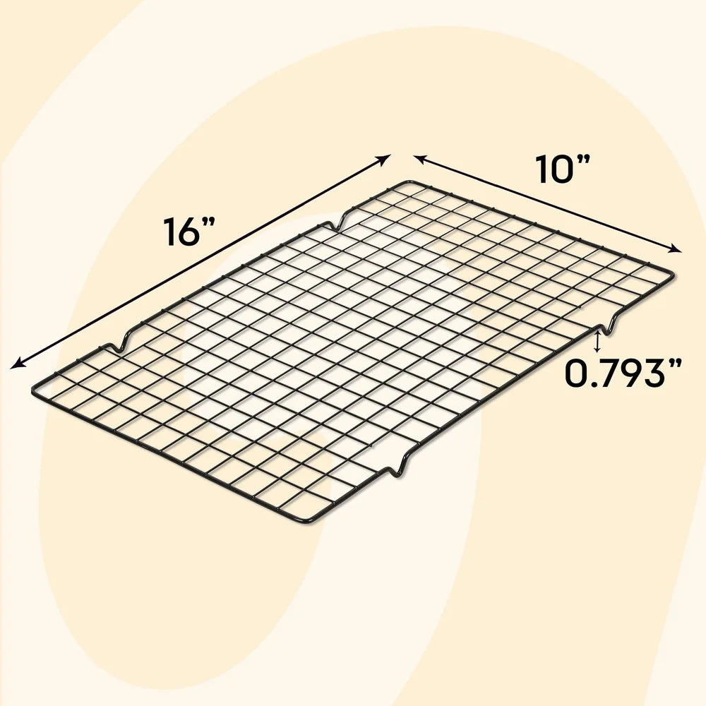 Bake It Better Rectangular Cooling Rack 4 Pack Nonstick