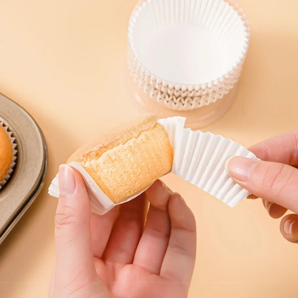 Food Grade100/500/1000Pcs Baking Cups Cupcake Muffin Liners Paper Cup Baking Molds Greaseproof Wrappers Cupcakes Cake Tools
