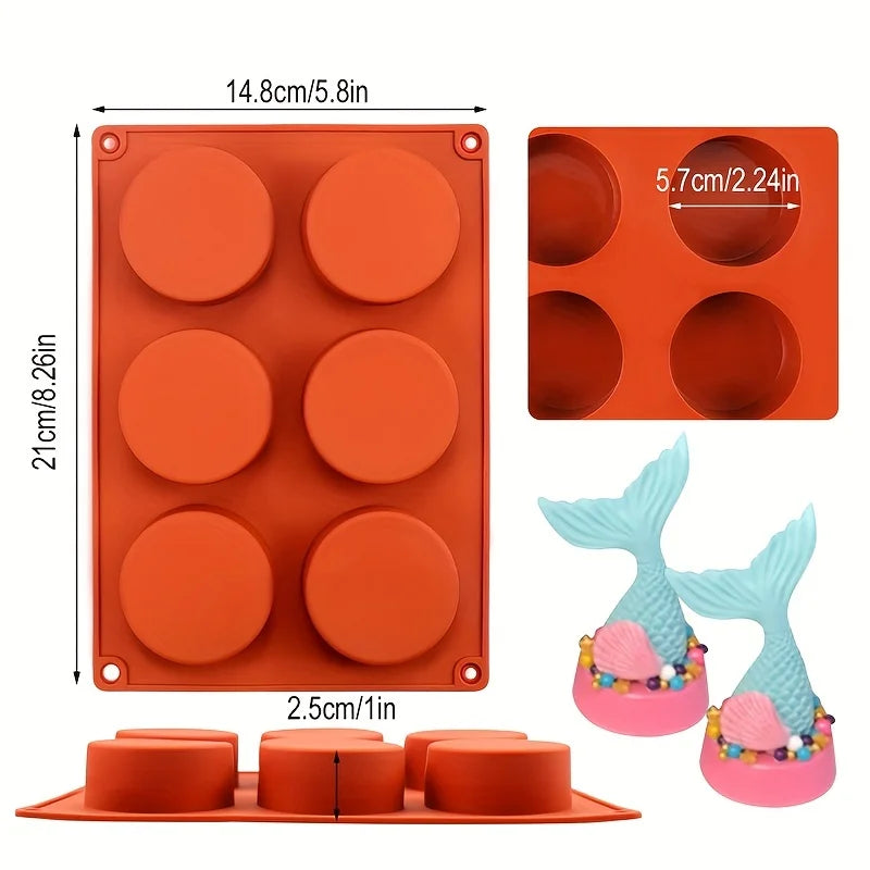 Cylinder Silicone Mold For Soap Jelly Pudding Resin And More