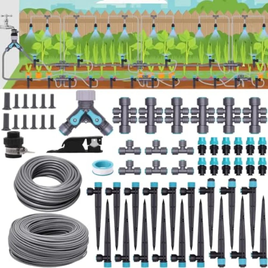 Drip Irrigation System Quick Connect Automatic Garden Watering Misting