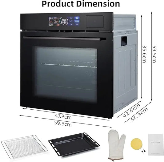 Acekool Built-In Single Wall Electric Oven With LED Screen