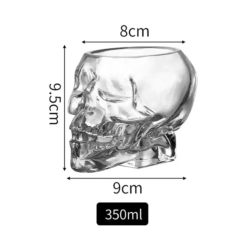 Skull Head Crystal Glass Mug For Wine, Whiskey, Coffee