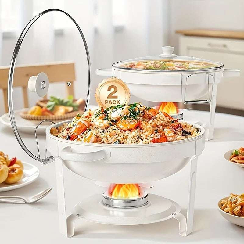 Maifanite Self Heating Buffet Set With Game Changer Coating