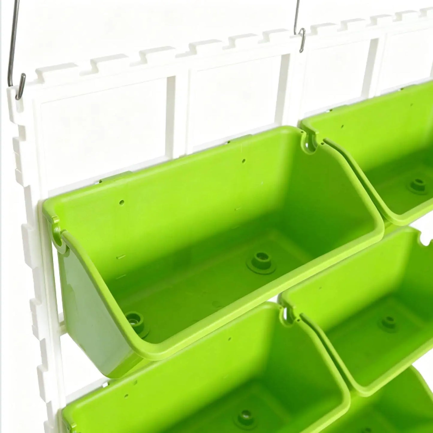 Bymaocar 8 Pot Hanging Planter Stand Modern Green Vertical Garden