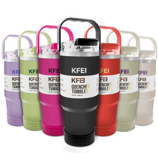 Insulated 30Oz Stainless Steel Tumbler With Lid And Straw
