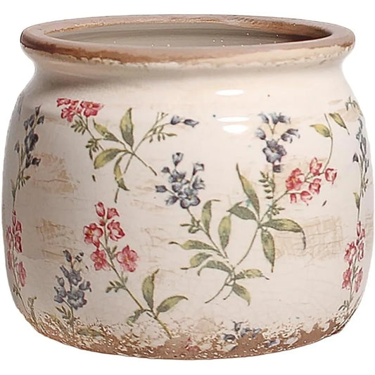 NBVCX Vintage Ceramic Flower Pots With Drainage For Indoor Plants