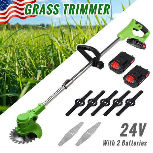 Weed Trimmer Cordless 2 In 1 Electric Lawn String Cutter