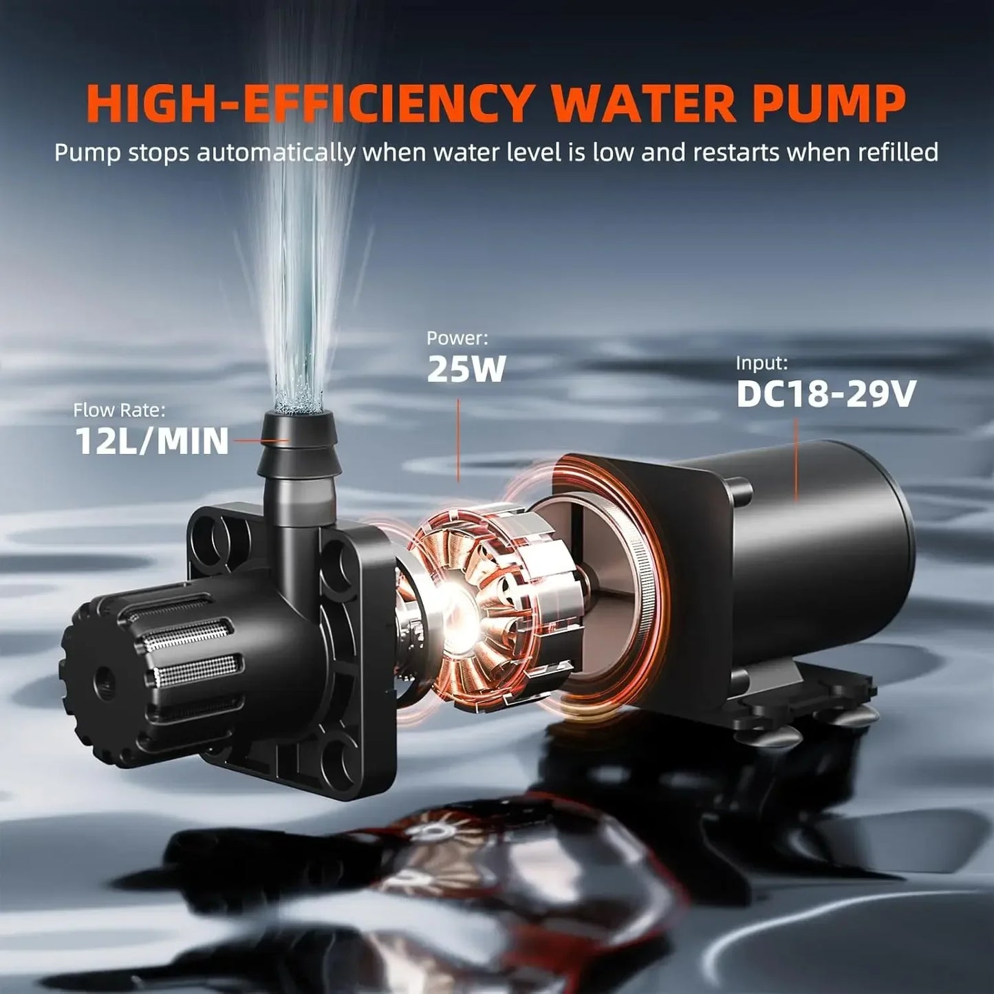 Auto Drip Irrigation Kit With 25W Pump And Sensor Indoor