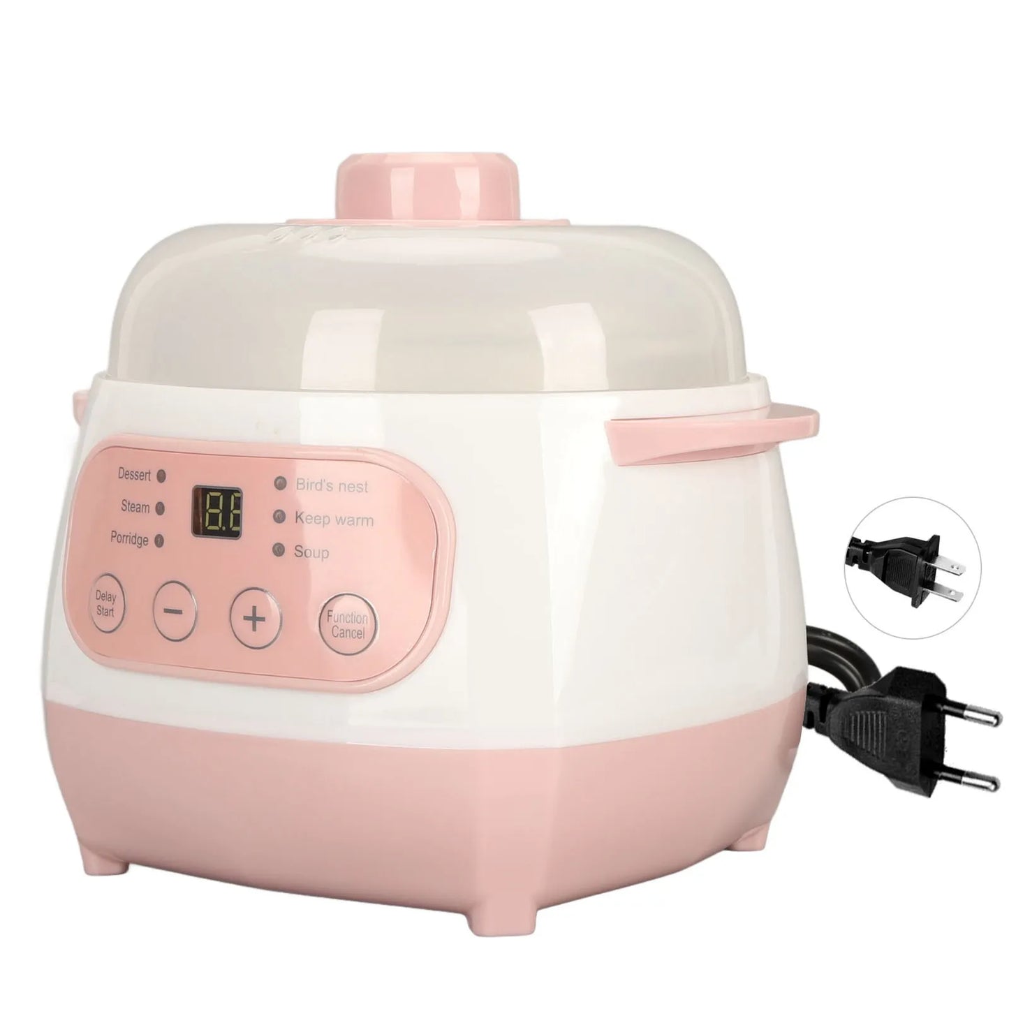 TOPINCN Ceramic Rice Cooker Stew Pot Anti Dry Burn Electric
