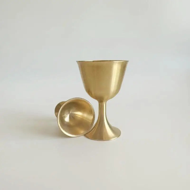 Vintage Brass Wine Glass Mug Copper Drinkware For Parties Bar
