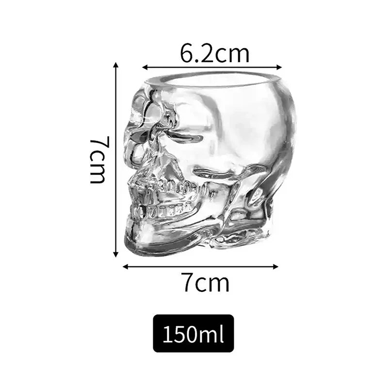 Skull Head Crystal Glass Mug For Wine, Whiskey, Coffee