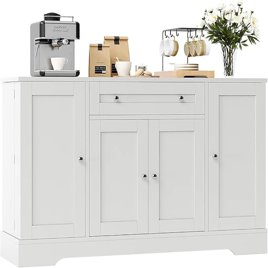 HiMISS Modern Sideboard Buffet Cabinet With Drawer And Storage Shelves