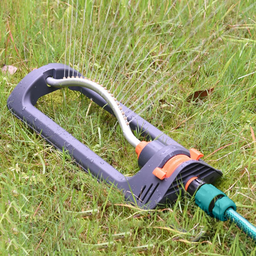 Oscillating Garden Sprinkler 4 Modes Water Sprayer 19 Hole Nozzles with 1/2in Connector for Large Area Coverage Yard Garden Lawn