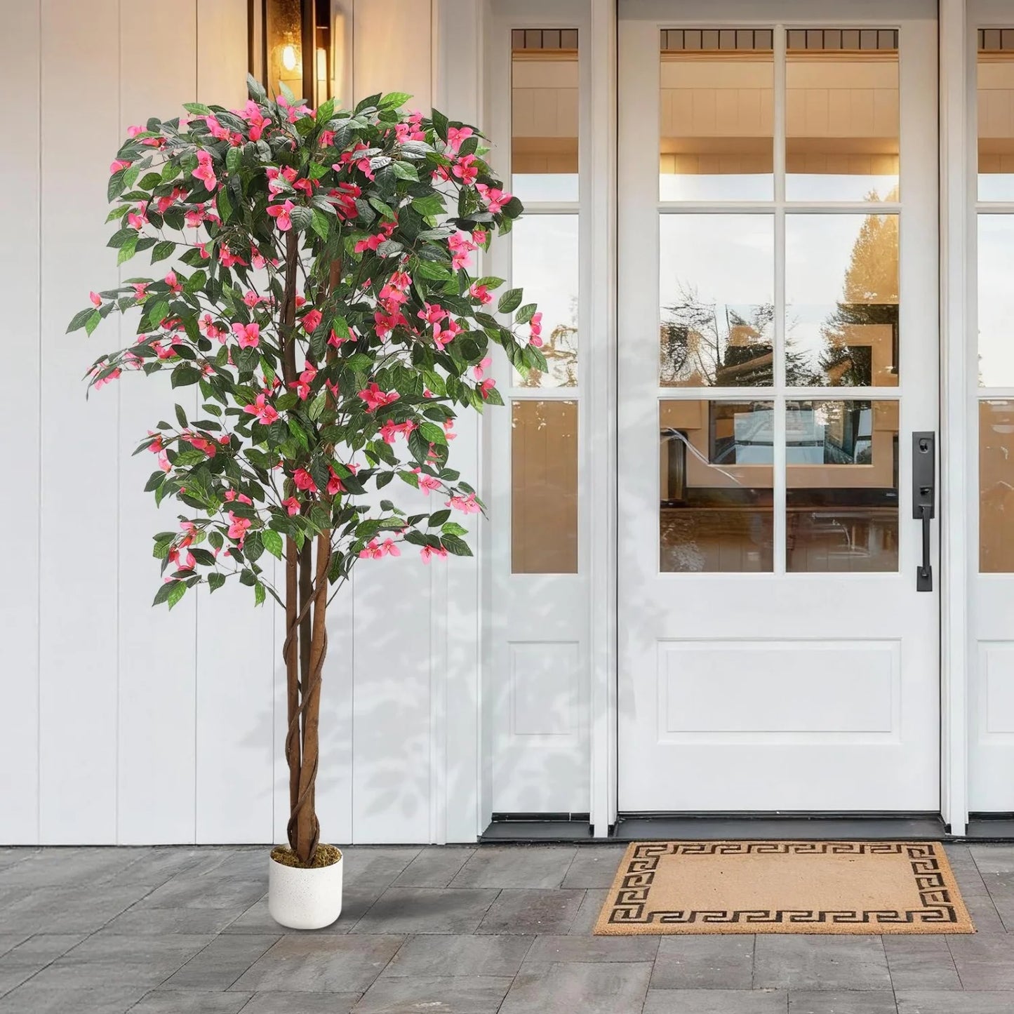 HiMISSCN Artificial Bougainvillea Tree in Pot