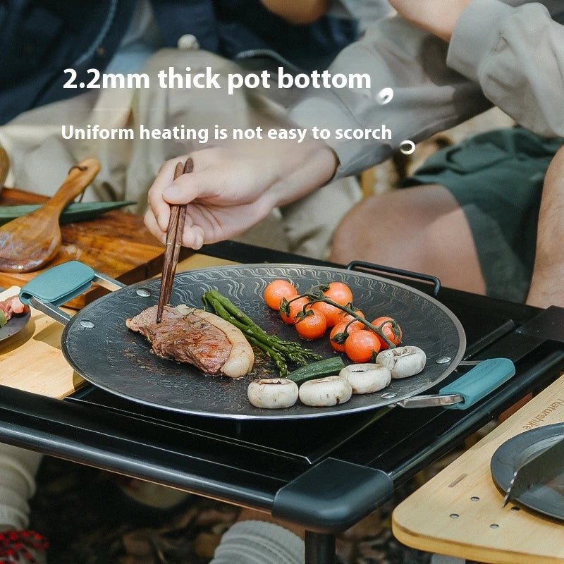 Naturehike Stainless Steel Camping Grill Pan With Honeycomb Plate