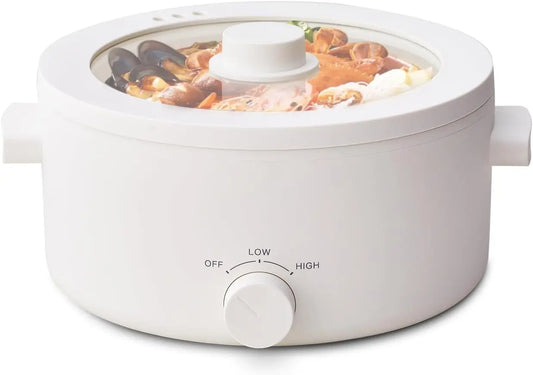 Portable Electric Pot 3L With Ceramic Coating For Hot Pot And Pasta