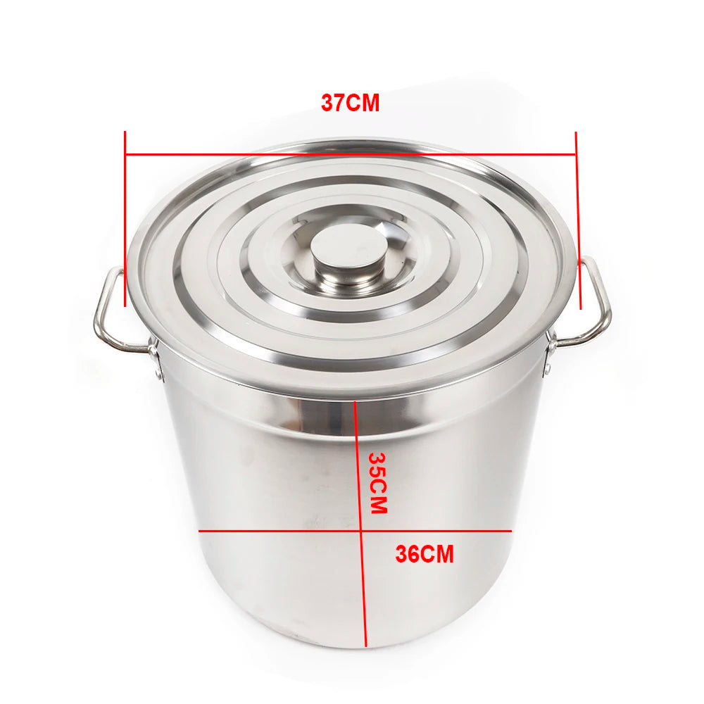 Multipurpose Stainless Steel Soup Stock Pot With Lid