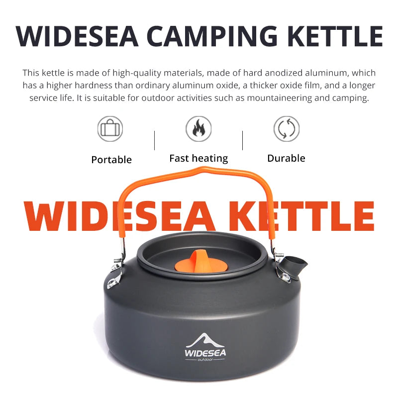 Widesea Camping Cookware Set Outdoor Utensils Kit For Hiking