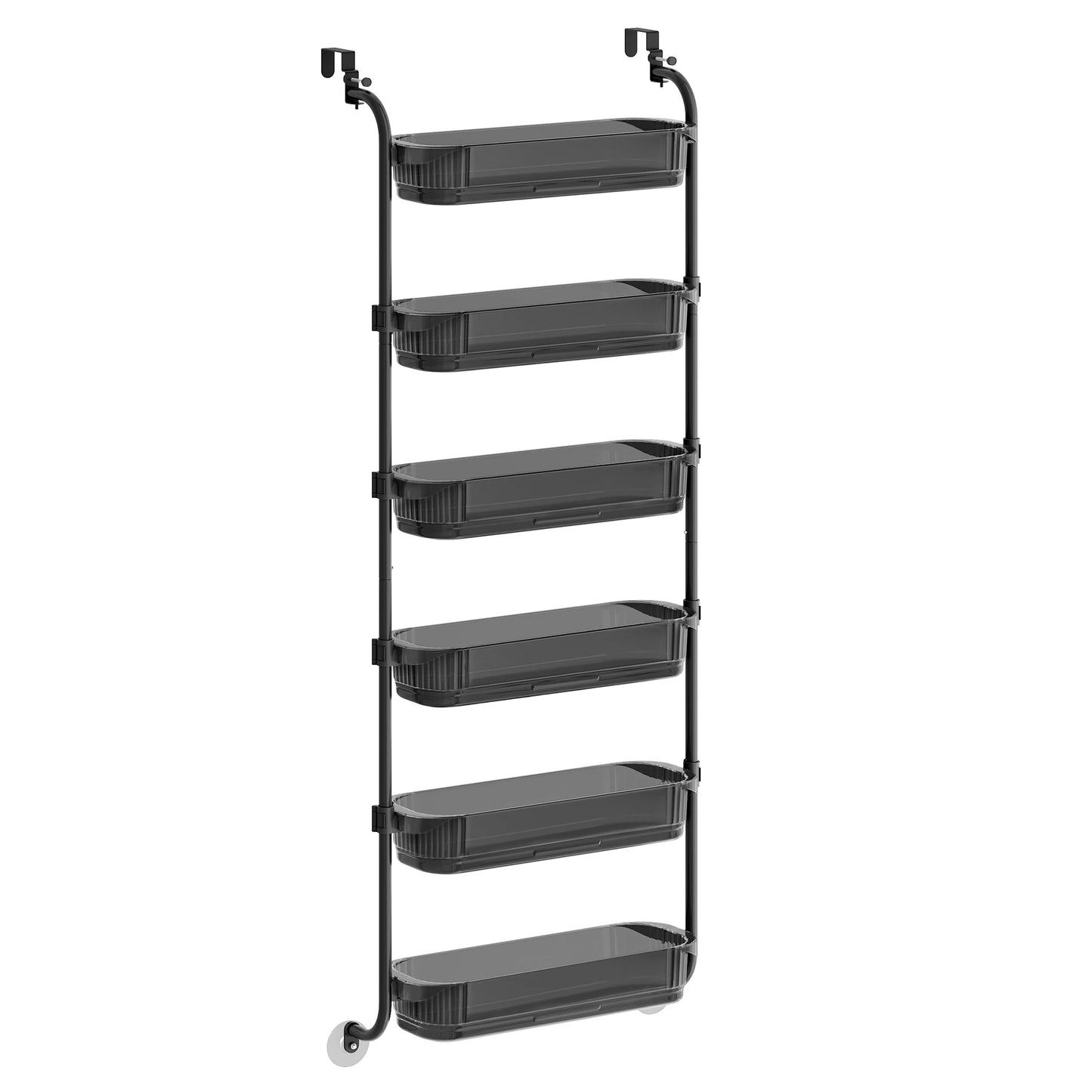 SONGMICS Over the Door Pantry Organizer, 6-Tier Kitchen Pantry Door Organizer with Adjustable Tall Baskets, Hanging Spice Rack,