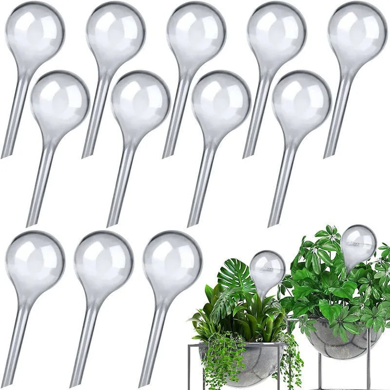 6pcs Small Plant Watering Globes Self Watering Bulbs PVC Automatic Watering Balls Plant Watering System 5.1inches