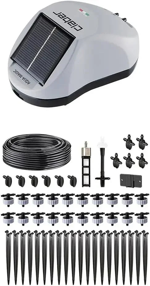 Aqua Magic Solar Drip Irrigation System Automatic Watering For 20 Outdoor Plants