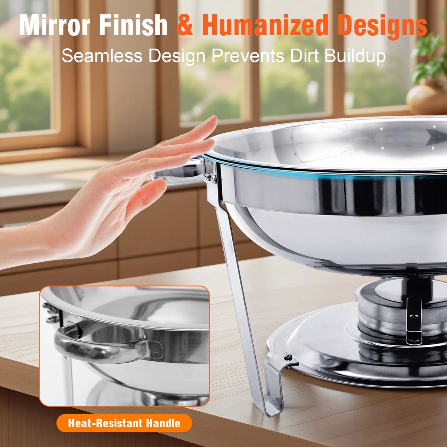 Stainless Steel 316 Chafing Dish Buffet Set With Lid
