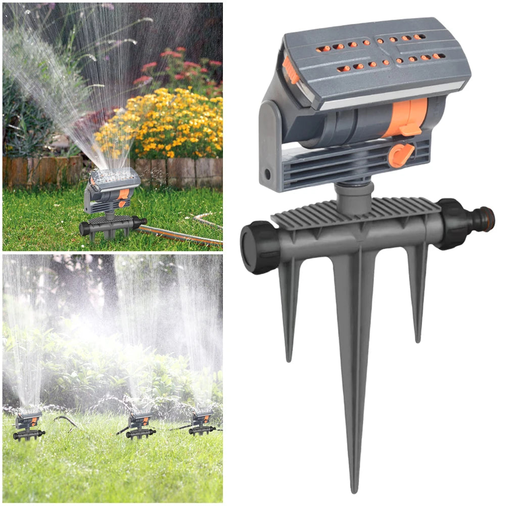 MOJOYC Oscillating Sprinkler With Adjustable Flow For Lawn Garden