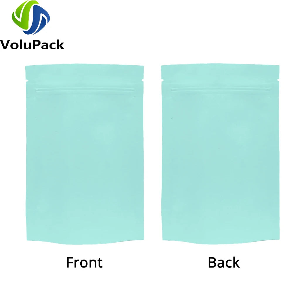 Zipper Coffee Packaging Storage Heat Sealing Stand Up Zip Lock Pouches Eco Aluminum Foil Mylar Gift Organizer Bags