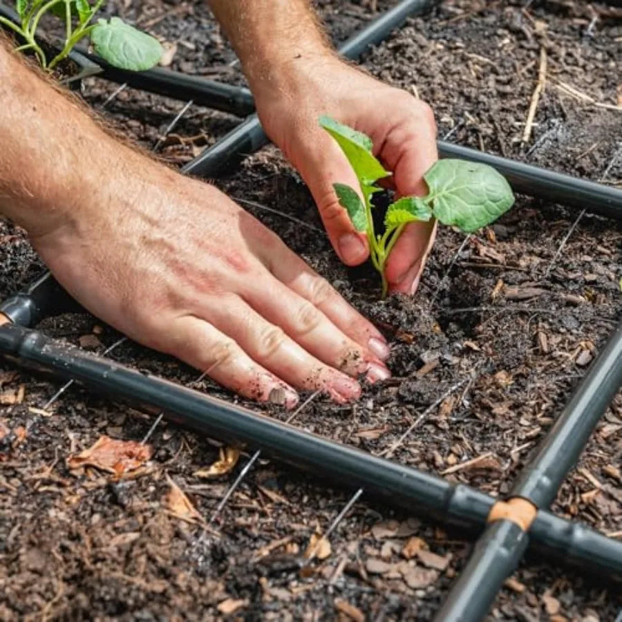 Garden Grid Watering System For Raised Beds Drip Irrigation