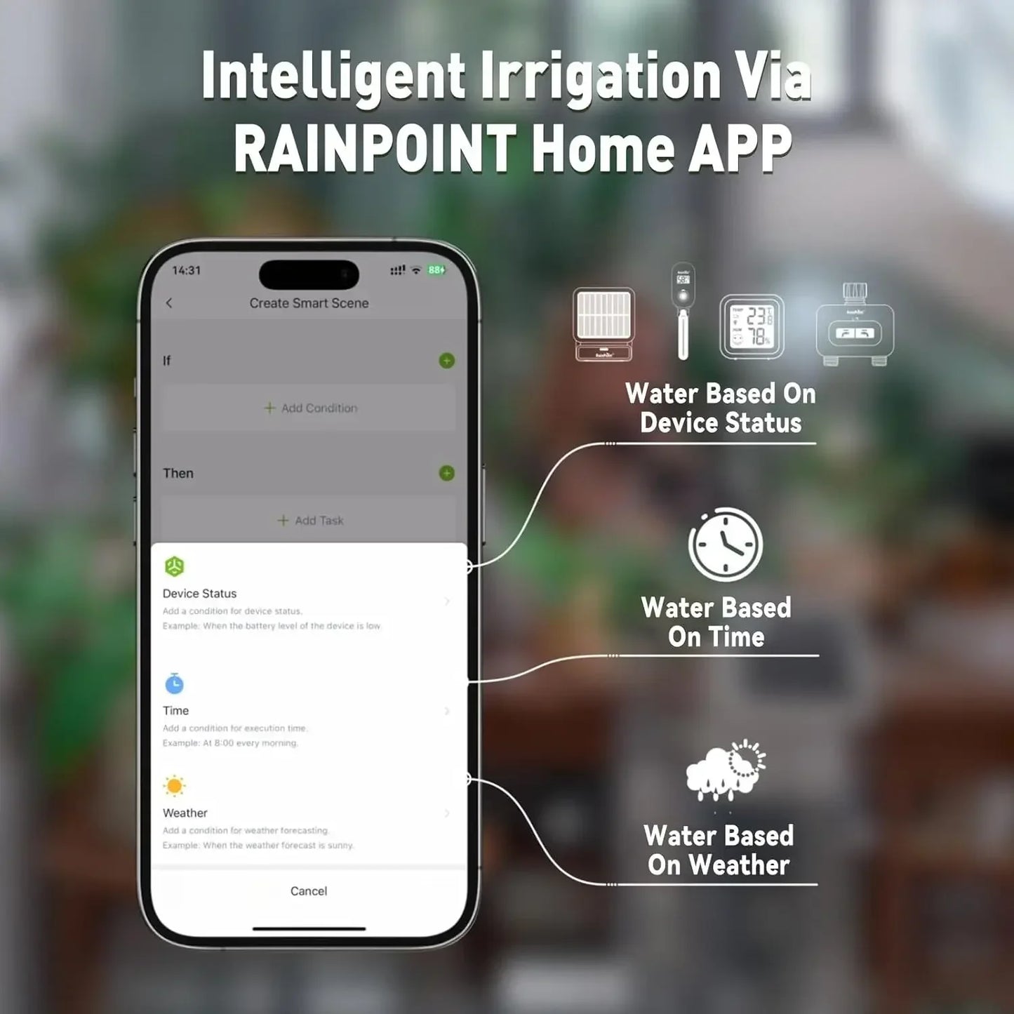 Smart WiFi Solar Auto Plant Watering System For Outdoor Plants