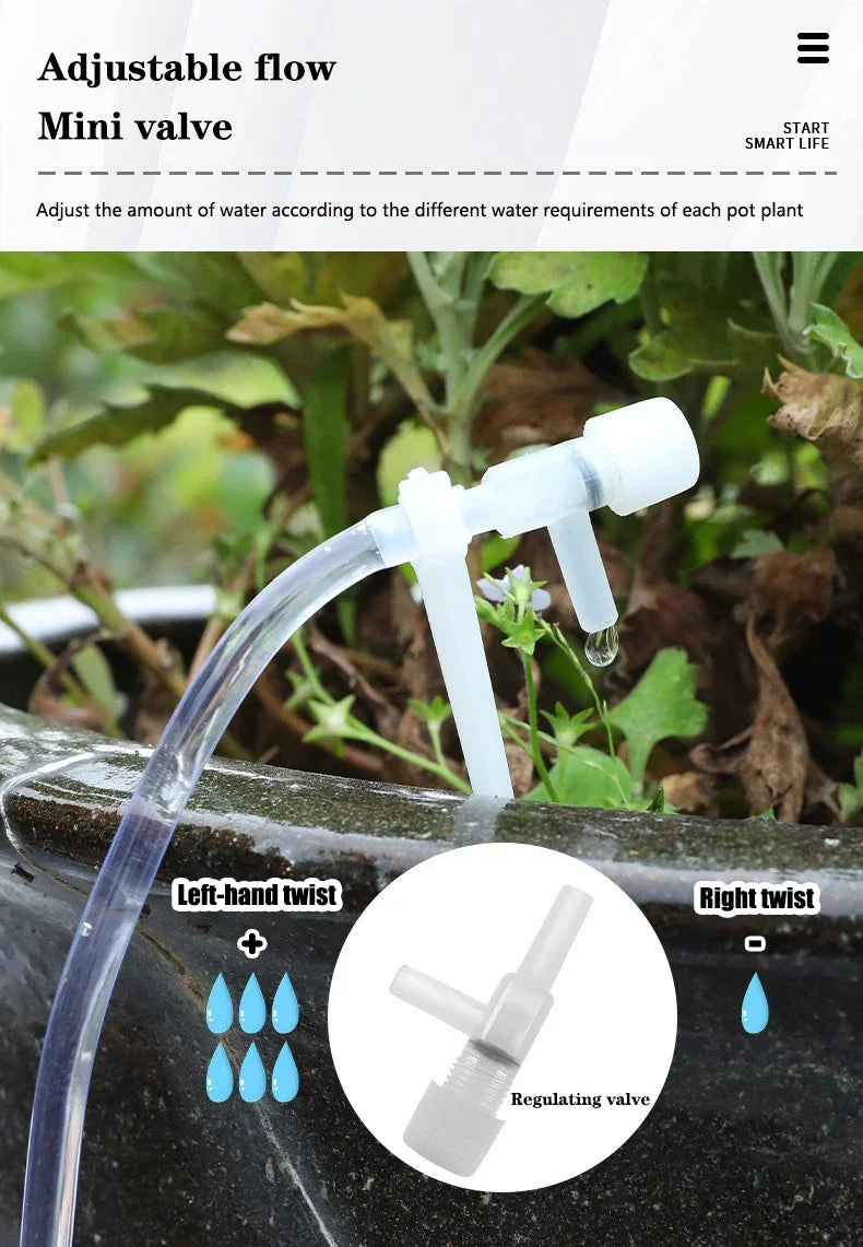Drip Watering Kit With Regulating Valve Micro Dripper System