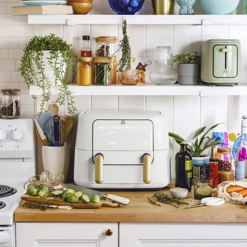 Beautiful TriZone Air Fryer Nonstick Pot Set Drew Barrymore