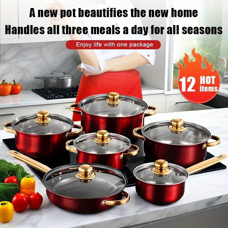 CS KOCH SYSTEME Nonstick Cookware Set Aluminum Pots And Pans