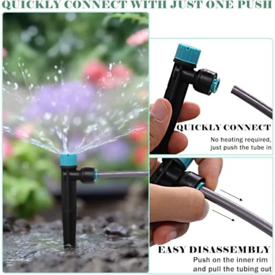 Drip Irrigation System Quick Connect Automatic Garden Watering Misting
