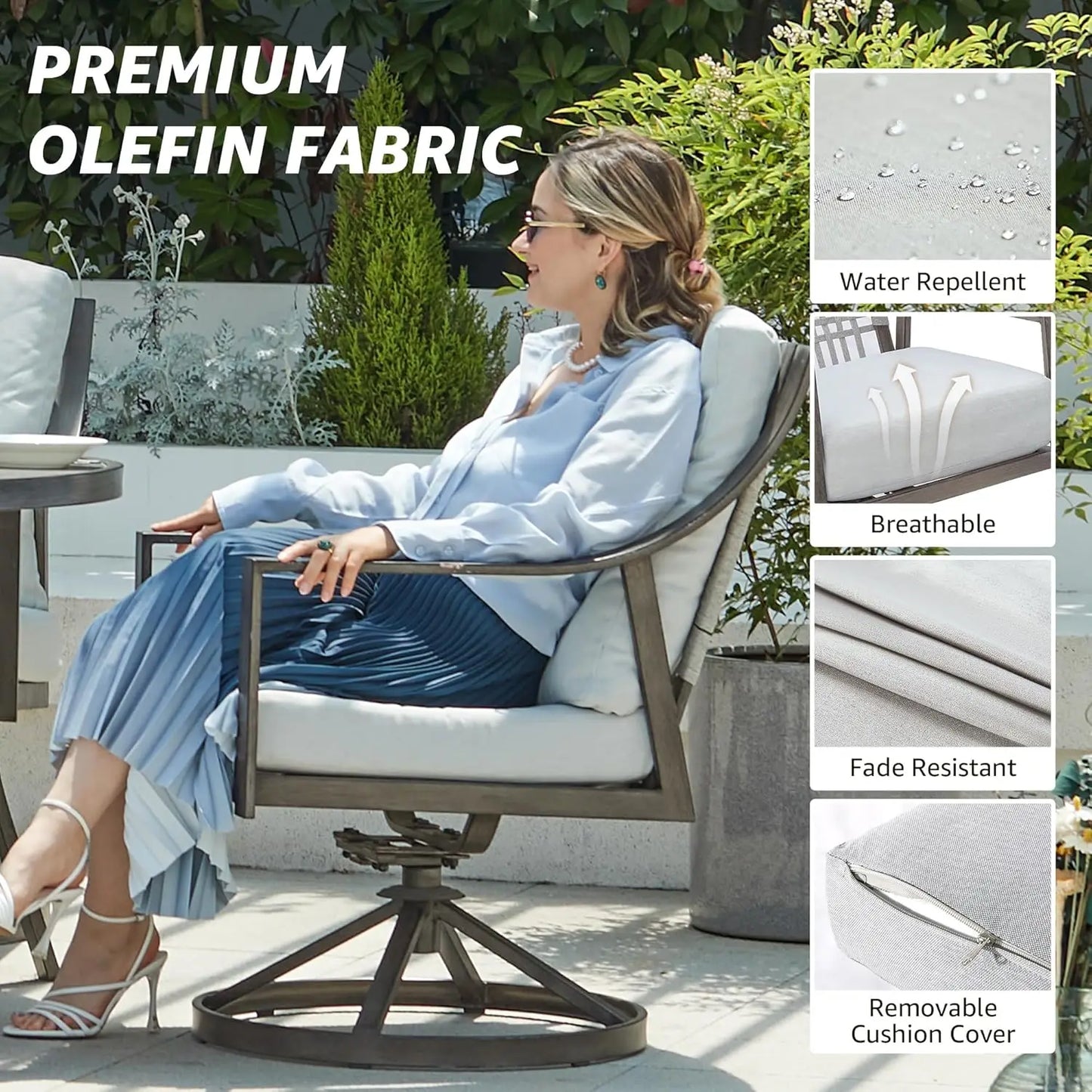 7 Piece Patio Dining Set With Table Umbrella Hole Chairs