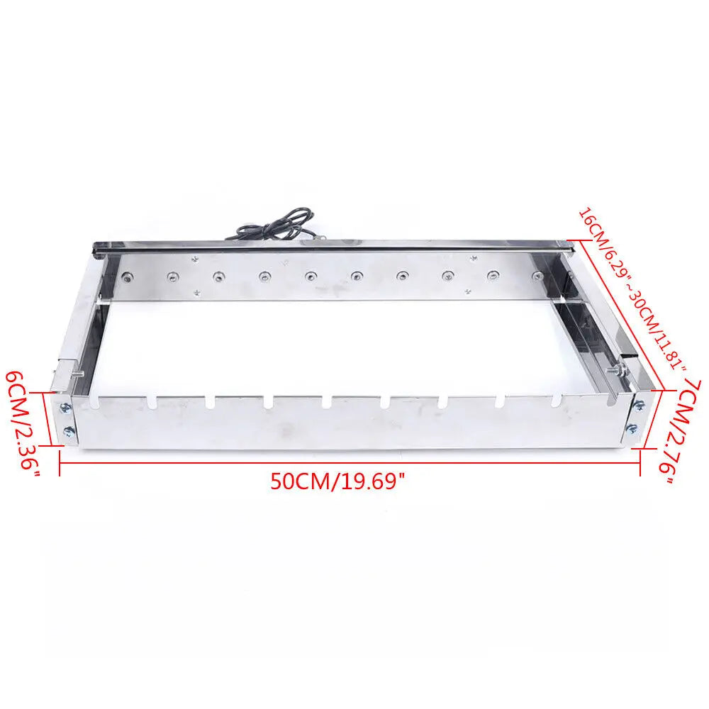 Kebab Automatic Rotating Rotisserie BBQ Grill Shish Kabob Skewers Set 10 Holes