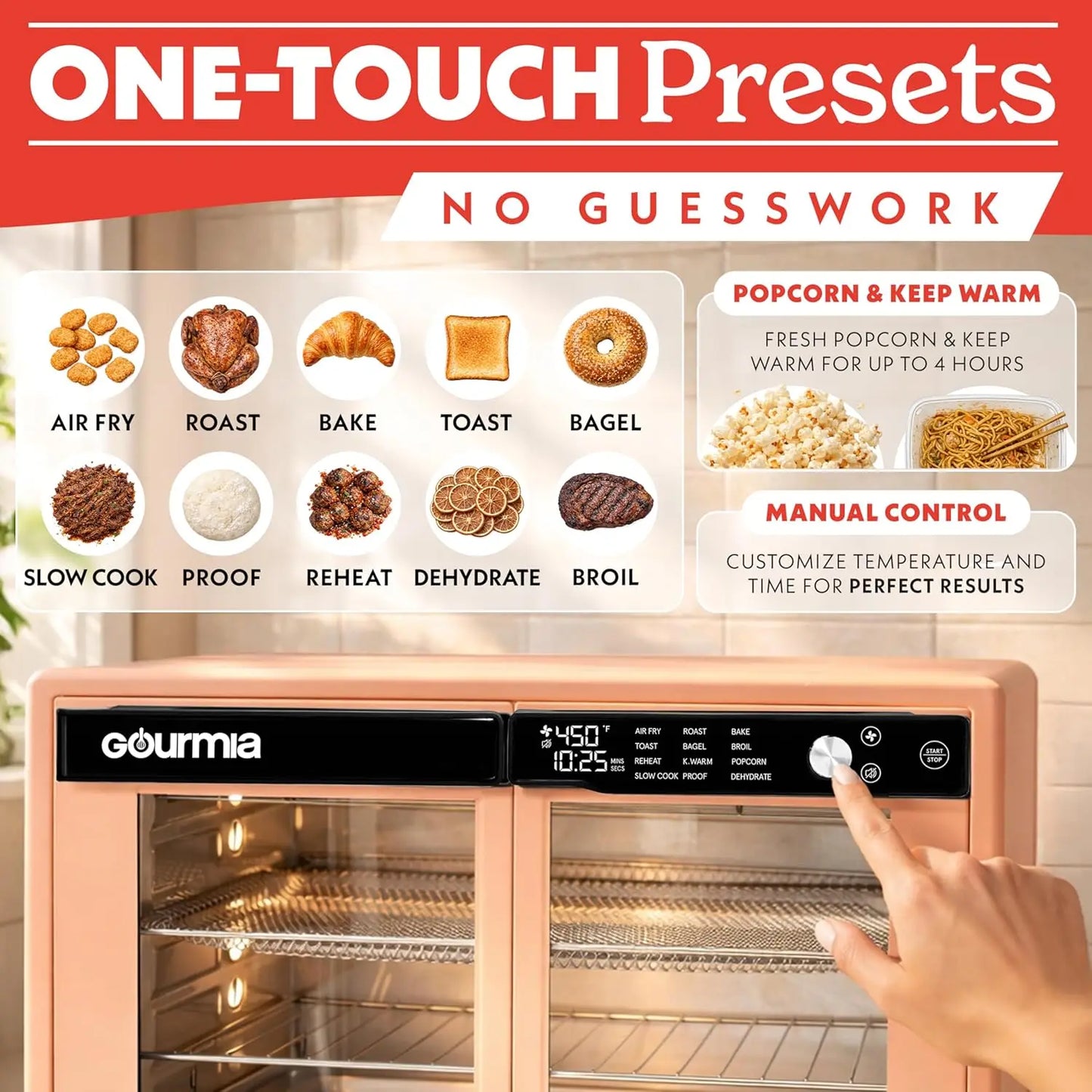 French Door Air Fryer Oven With FryForce 360 Digital Display