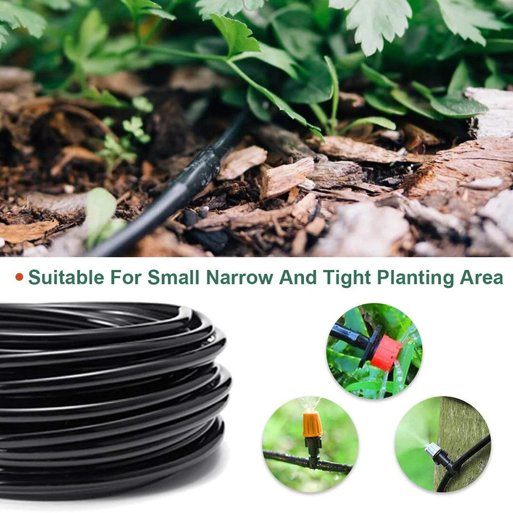 PVC Micro Irrigation Hose And Tubing Kit For Garden Greenhouse Bonsai 4 To 7 Mm