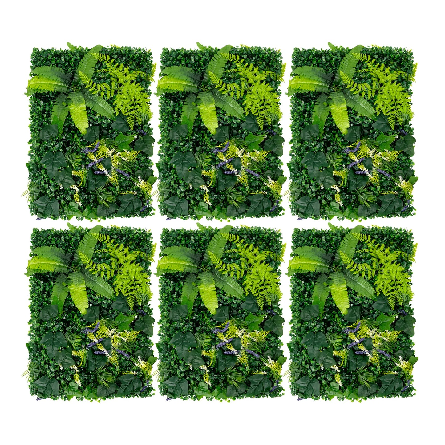 6PCS 60x40cm Artificial Grass Backdrop Wall, Greenery Walls，Greenery Backdrop for Indoor/Outdoor, Wedding, Garden, Home