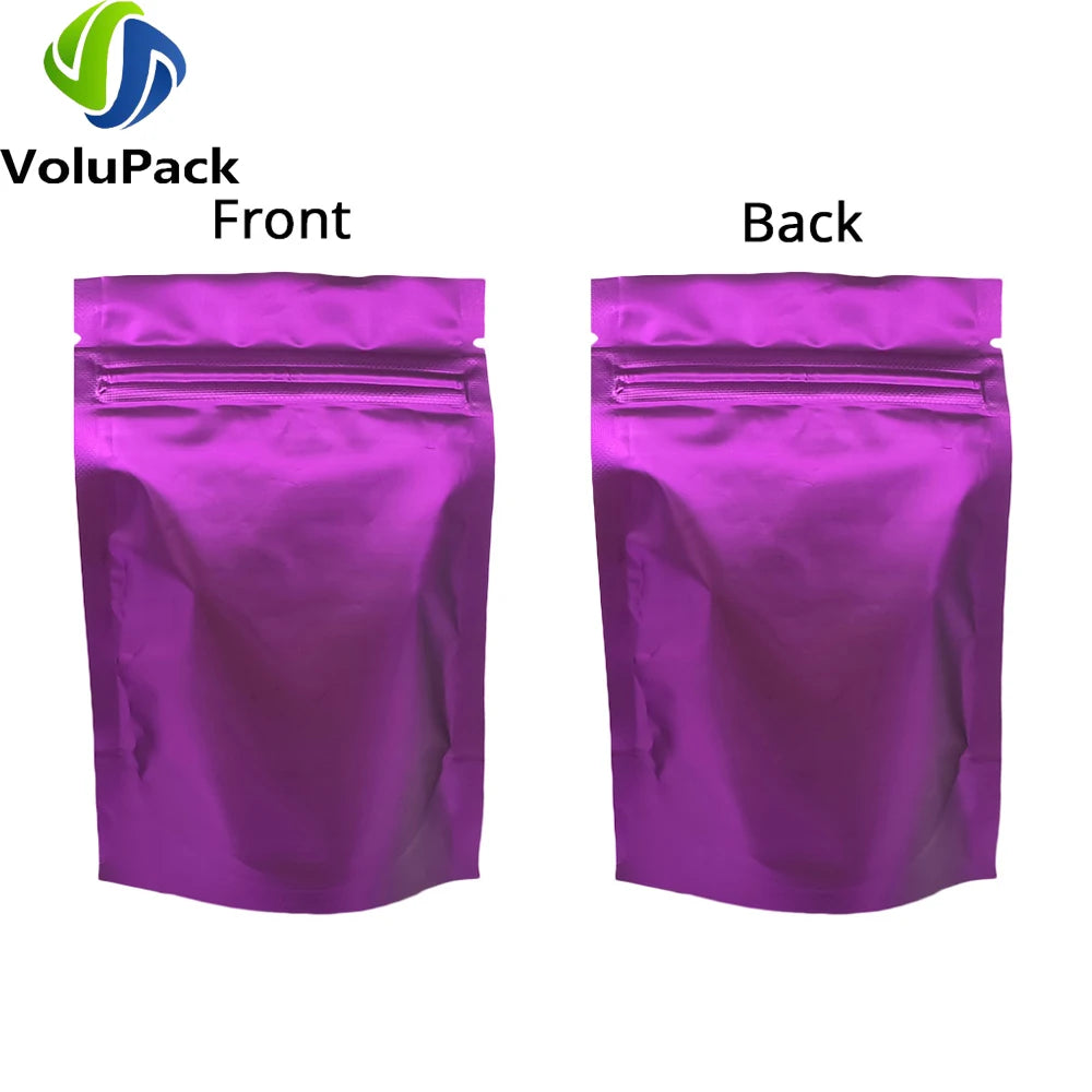 Zipper Coffee Packaging Storage Heat Sealing Stand Up Zip Lock Pouches Eco Aluminum Foil Mylar Gift Organizer Bags