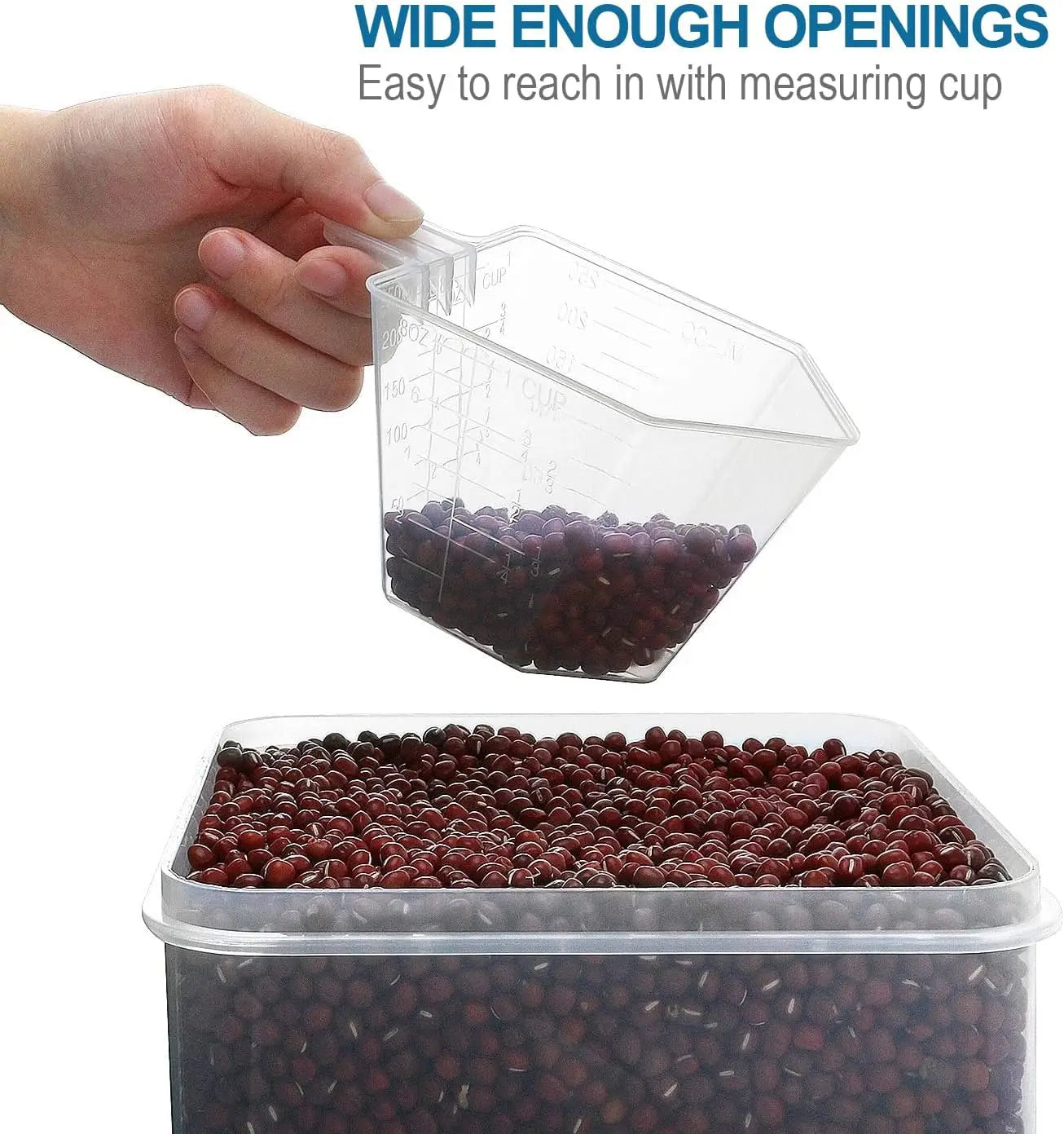 Airtight Food Storage Containers Set, 10-Pack For Pantry Organization
