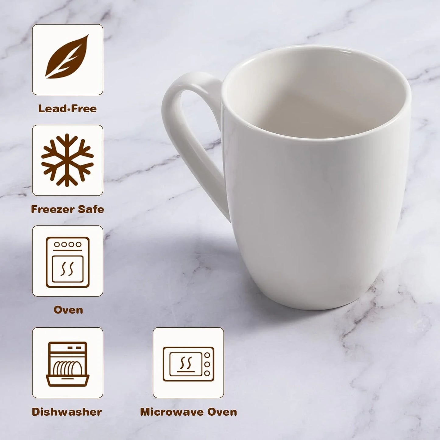 Ceramic Coffee Mugs Set Of 4 For Home Office Gift Idea