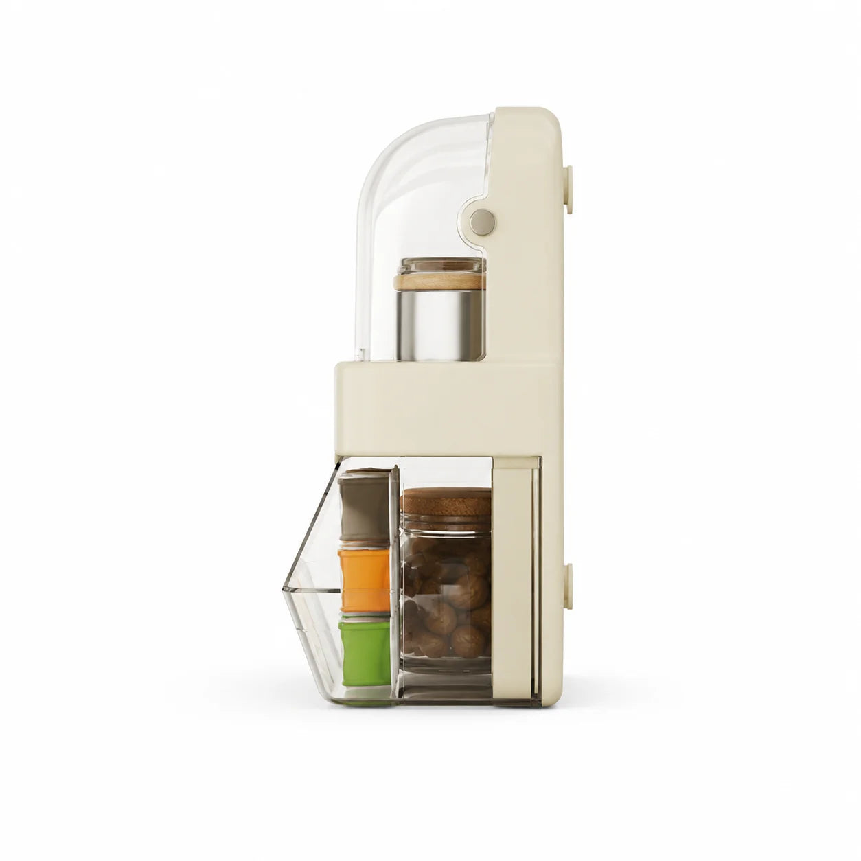 Tea Bag Storage Box With Lid Double Layer Organizer Countertop