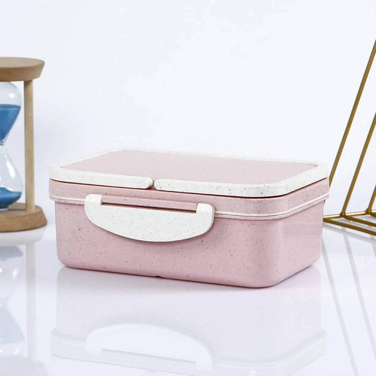 1pcs  Wheat Straw Tableware Bento Box Student Multi-Layer Sushi Box Fruit Box Set