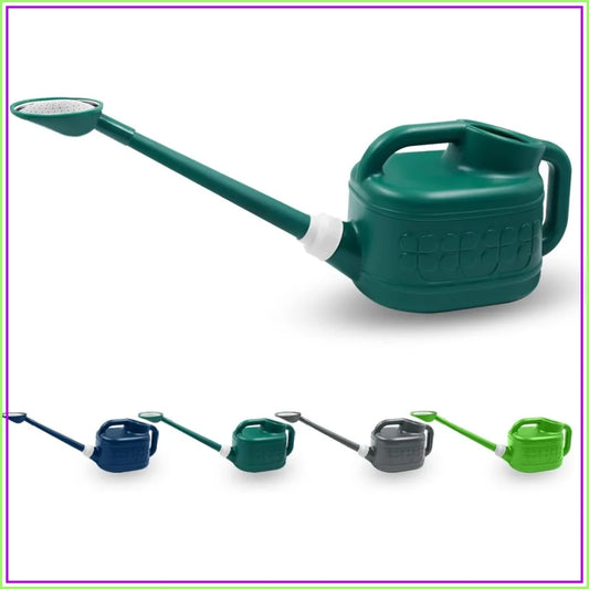 1 Gallon Watering Can with Removable Long Spout & Stainless Steel Sprinkler Head, Plastic Indoor Outdoor Garden Watering Can for Plants